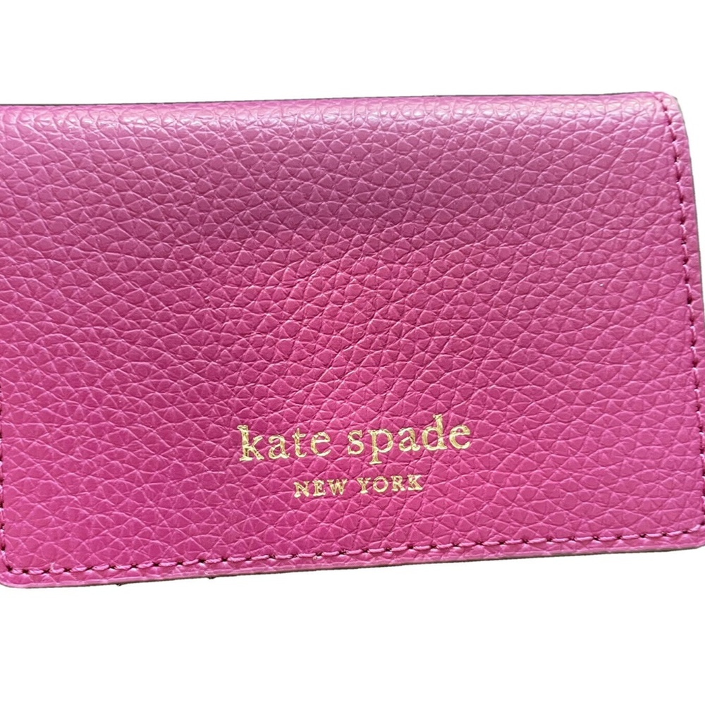 kate spade Micro Tri-fold Eva Bajarose Pink NWT